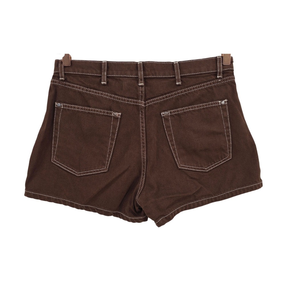 Reformation Womens 28 Cowboy High Rise Jean Shorts in Chocolate - Picture 3 of 11